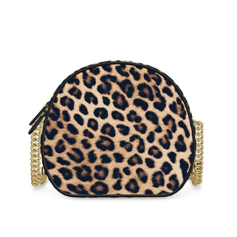 Round leopard bag sale